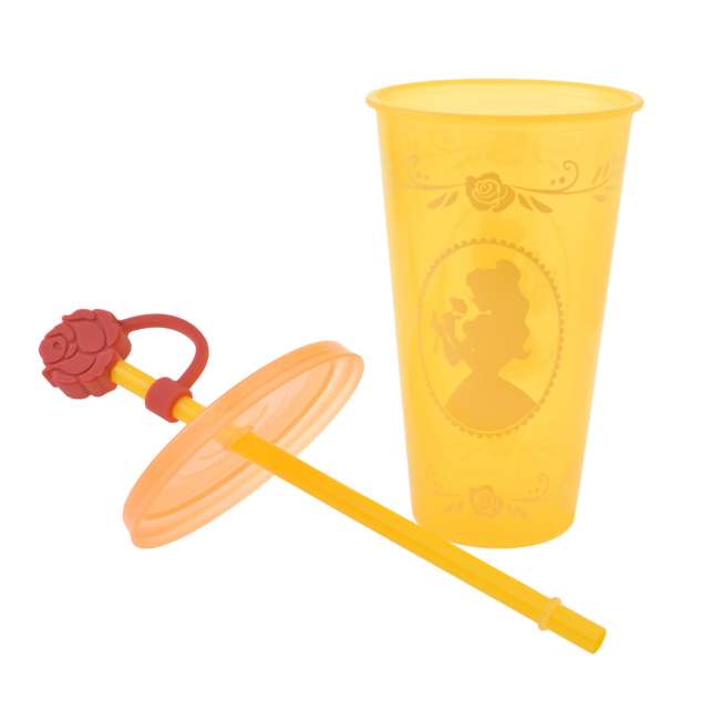 Vaso cambia de color de Belle con bombilla y tapa