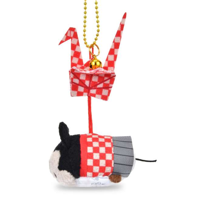Llavero de peluche Mickey TSUM TSUM con grulla de origami
