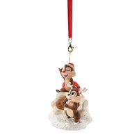Adorno navideño de Chip y Dale
