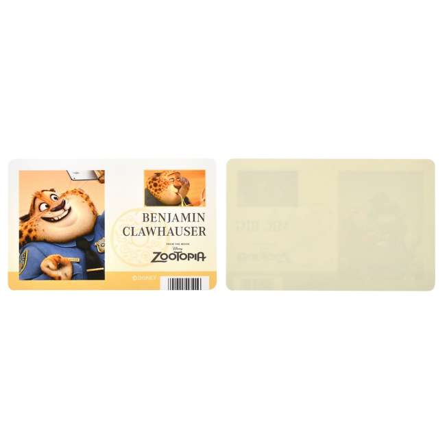 Set de 4 stickers estilo tarjeta de identificación de Zootopia