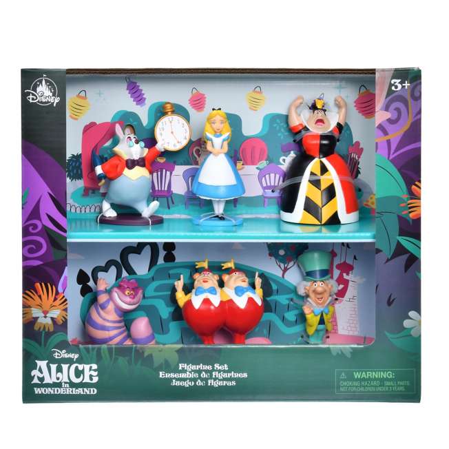 Set de figuras de Alicia en el País de las Maravillas