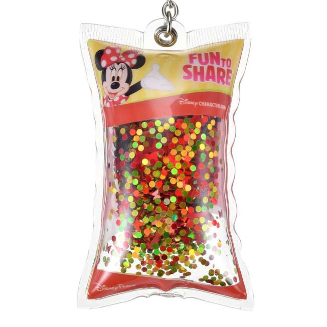 Llavero de Minnie estilo paquete de dulces
