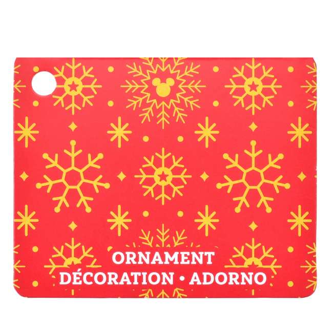 Adorno navideño de vidrio de Donald y Goofy