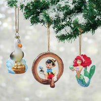 Adorno navideño de Ariel con lentejuelas