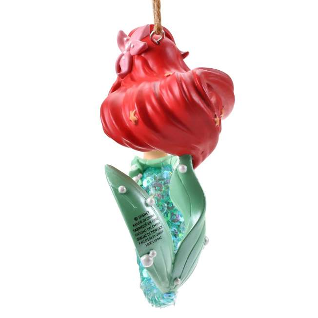 Adorno navideño de Ariel con lentejuelas