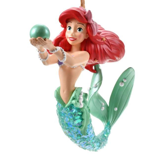 Adorno navideño de Ariel con lentejuelas