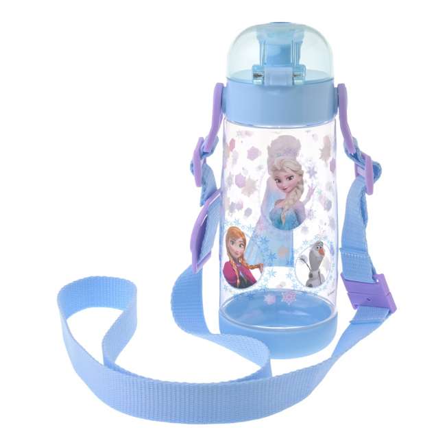 Botella infantil azul de Frozen con correa