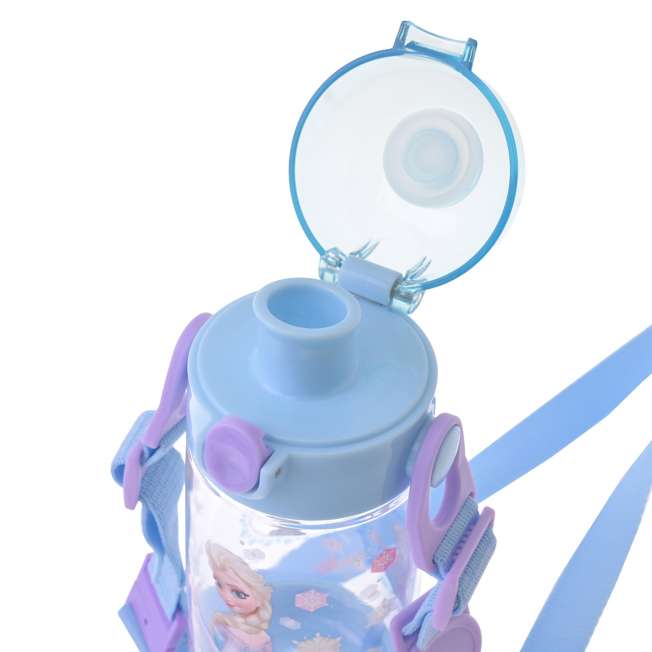 Botella infantil azul de Frozen con correa
