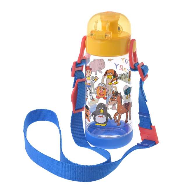 Botella infantil Toy Story transparente con correa