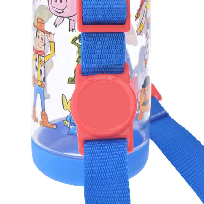 Botella infantil Toy Story transparente con correa