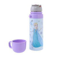 Botella de acero inoxidable 2 en 1 de Elsa para niños