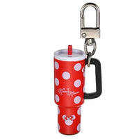 Llavero miniatura de vaso con bombilla de Minnie Mouse