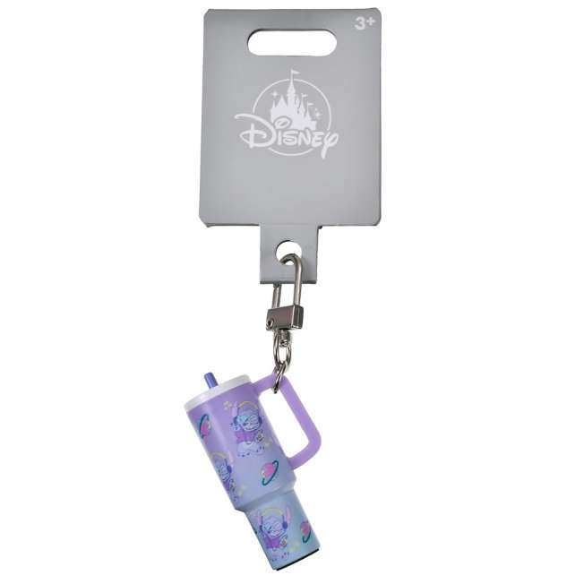 Llavero de Stitch con diseño de vaso con bombilla