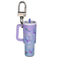 Llavero de Stitch con diseño de vaso con bombilla