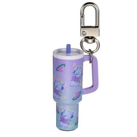 Llavero de Stitch con diseño de vaso con bombilla