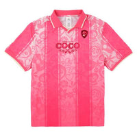 Camisa rosada Coco con Miguel, Dante y Héctor