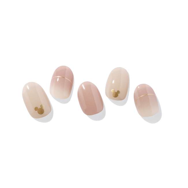 Láminas de uñas de gel semicurado Mickey Mouse