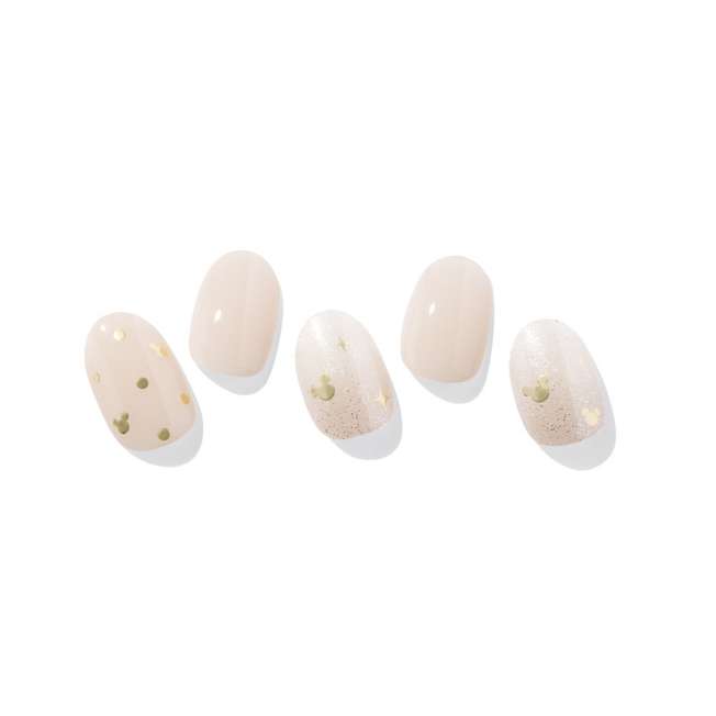 Adhesivos de uñas de gel semicurado Mickey Mouse