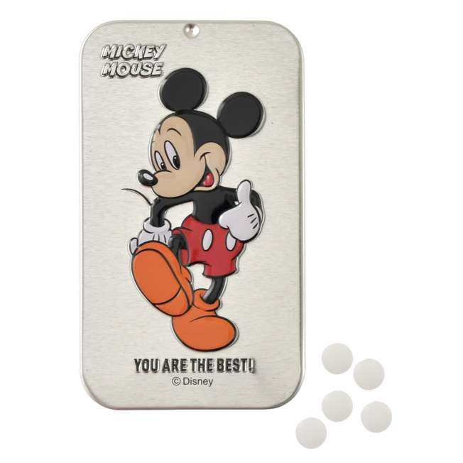 Estuche deslizable de Mickey con tabletas de menta