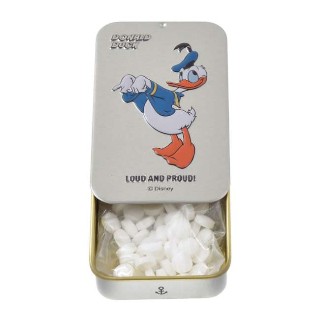 Pastillas de menta del Pato Donald en estuche deslizante