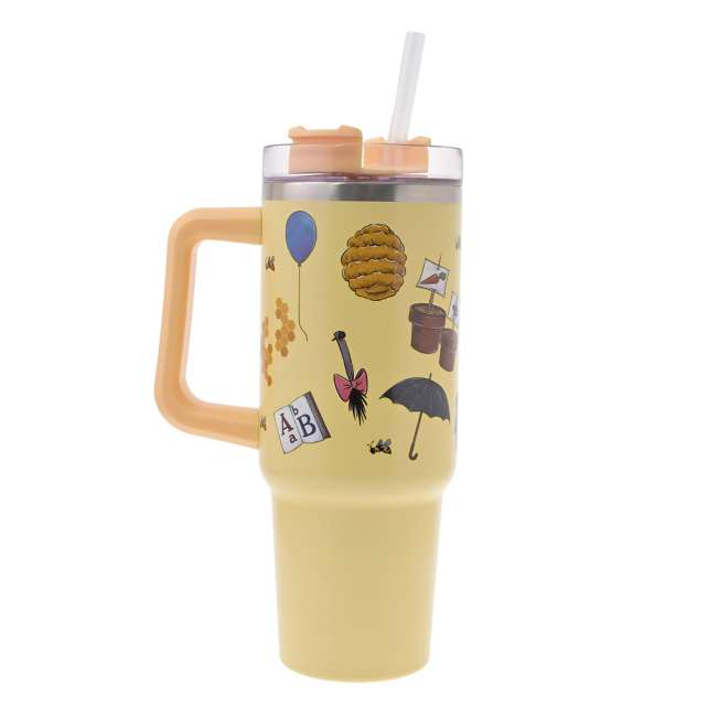 Vaso con bombilla de Winnie the Pooh, Piglet y Tigger