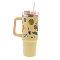 Vaso con bombilla de Winnie the Pooh, Piglet y Tigger