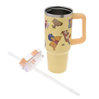 Vaso con bombilla de Winnie the Pooh, Piglet y Tigger