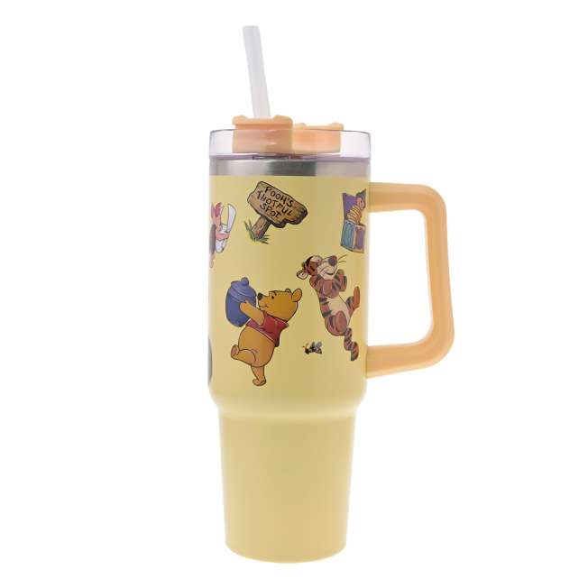 Vaso con bombilla de Winnie the Pooh, Piglet y Tigger