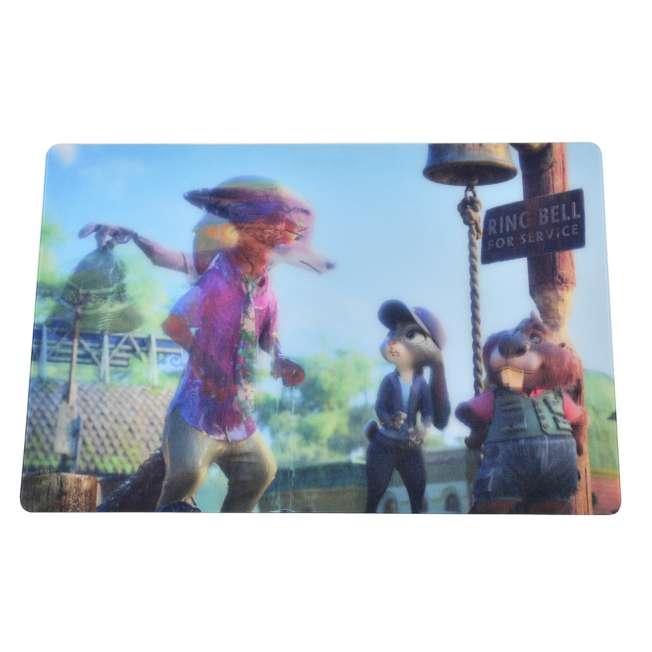 Postal lenticular de Zootopia 2: Nick, Judy y Nibbles