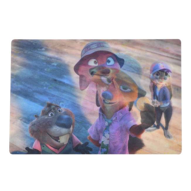 Postal lenticular de Zootopia 2: Nick, Judy y Nibbles
