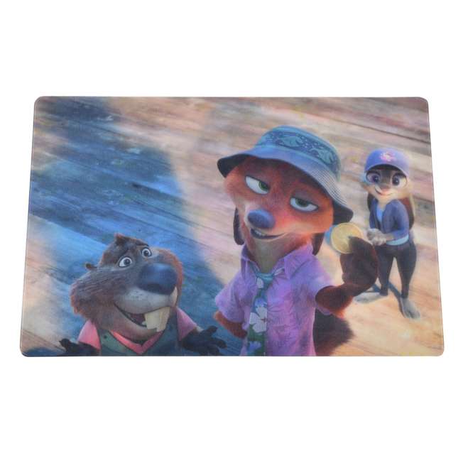 Postal lenticular de Zootopia 2: Nick, Judy y Nibbles