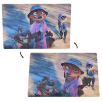 Postal lenticular de Zootopia 2: Nick, Judy y Nibbles