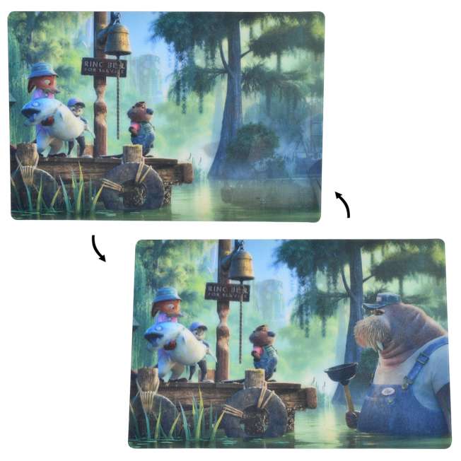 Postal lenticular de Zootopia 2: Marsh Market