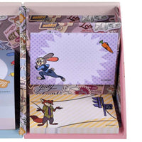 Set de notas adhesivas con Judy Hopps, Nick Wilde y portalápices