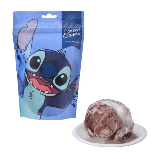 Algodón de azúcar sabor chocolate y menta de Stitch