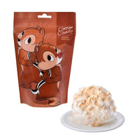 Algodón de azúcar Chip y Dale, kinako y azúcar morena