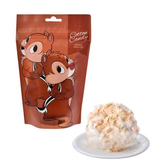 Algodón de azúcar Chip y Dale, kinako y azúcar morena
