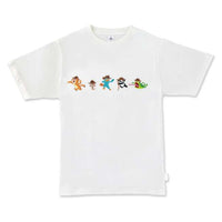 Polera blanca Phineas and Ferb con agentes bordados