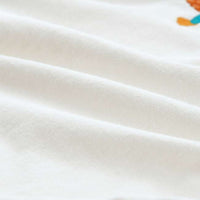 Polera blanca Phineas and Ferb con agentes bordados