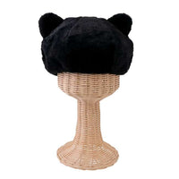 Boina negra con orejas de Minnie y Figaro