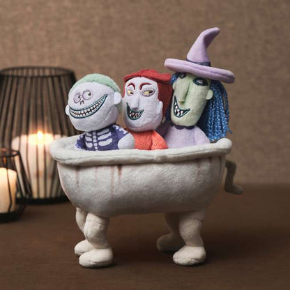 Set de peluches Rock, Shock y Barrel con bañera