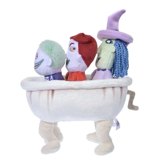 Set de peluches Rock, Shock y Barrel con bañera