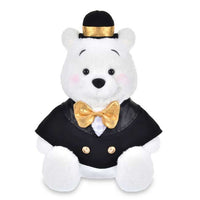 Peluche de Winnie the Pooh estilo negro y dorado