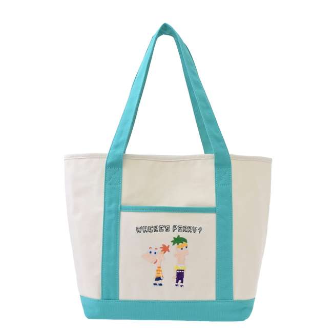 Bolso tote bordado de Phineas y Ferb y Agente P