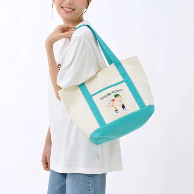 Bolso tote bordado de Phineas y Ferb y Agente P