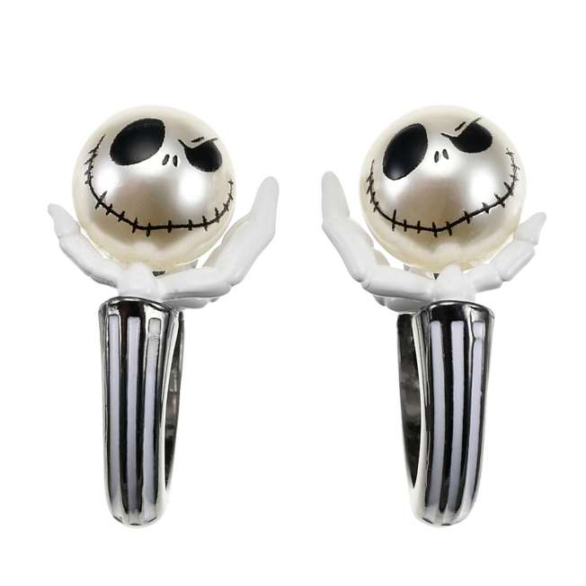 Aros tipo argolla de Jack Skellington