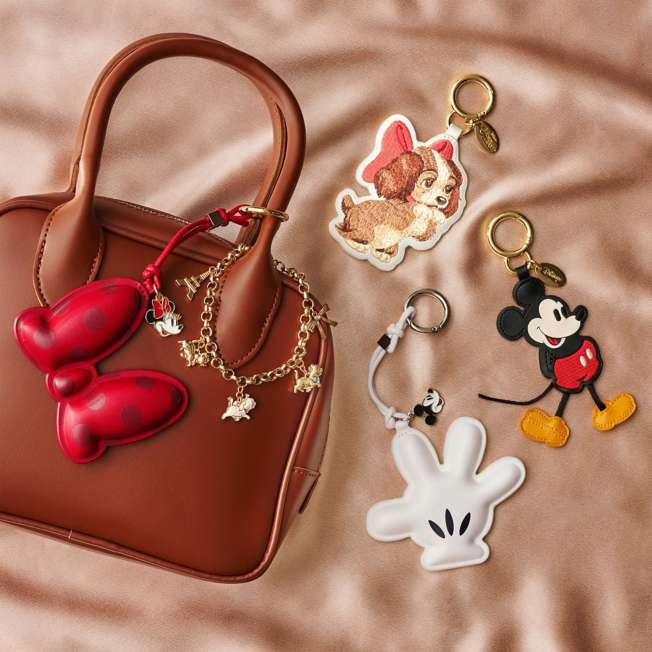 Llavero para bolso de Mickey con espejo