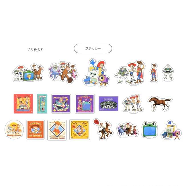 Set de 25 stickers transparentes Toy Story 5