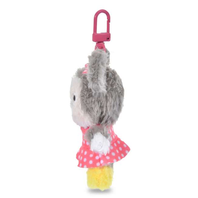 Llavero de peluche plano de Minnie con cuentas perladas