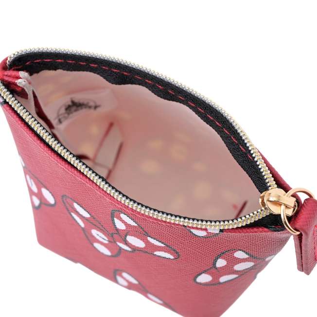 Mini estuche Minnie Mouse con estampado de lazos